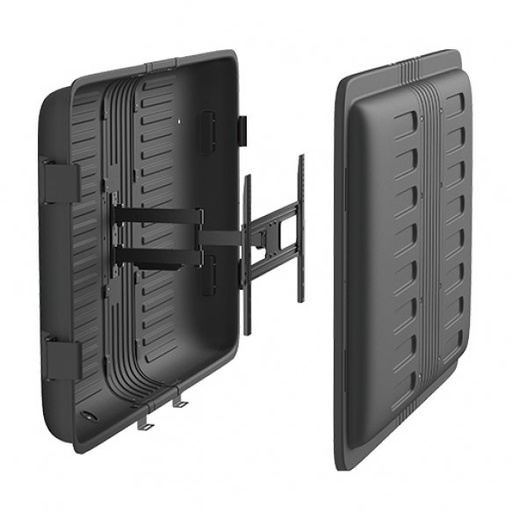 [SOP-BOX-EXT-4365] CAJA DE TV IMPERMEABLE CON SOPORTES DE PARED DE MOVIMIENTO COMPLETO (PARA TV DE 43''-65'')